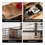 LAKEMID Nachtschrank 2er Set,Nachttisch mit Schubladen,Nachtkommode für Schlafzimmer,Schlichter Beistelltisch,Vintage Braun