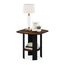 Furinno Simple Design End-/Beistelltisch, Bernsteinkiefer/Schwarz