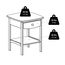 Winsome 94918 Beistelltisch aus Holz, gebogen, mit Einer Schublade, 55,9 x 45,7 x 45,7 cm, Braun