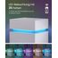VASAGLE Nachttisch mit LED-Beleuchtung, 2er Set, Beistelltisch, einstellbare Farben, Sofatisch 3 Schubladen, Nachtschrank Schlafzimmer, modern, 35 x 40 x 55 cm, weiß LET799T10