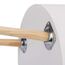 WOLTU Nachttisch 2er Set Nachtkommode Nachtschrank Beistelltisch Sofatisch, mit Stauraum, mit Beinen, Holz, MDF, Weiß, 38x38x51cm(BxTxH), TS50ws-2