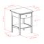 Winsome 94918 Beistelltisch aus Holz, gebogen, mit Einer Schublade, 55,9 x 45,7 x 45,7 cm, Braun