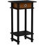 Furinno Hoher Beistelltisch mit Schublade (2er Set), Holz, Espresso/Braun, 29.49 x 39.5 x 70.41 cm