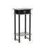 Furinno Hoher Beistelltisch mit Einschüben, Holz, French Oak Grey/Black/Black, 29.49 x 39.5 x 70.41 cm