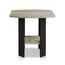 Furinno Simple Design Beistelltisch, holz, Französische Eiche grau, 50.8 x 50.8 x 49.78 cm