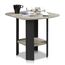 Furinno Simple Design Beistelltisch, holz, Französische Eiche Grau/Schwarz, 50.8 x 50.8 x 49.78 cm