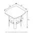 Furinno Simple Design End-/Beistelltisch, Weiß, 2er-Set