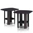 Furinno Simple Design Beistelltisch, Holz, Dunkle Walnuss, 50.8 x 50.8 x 49.78 cm