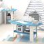 Furinno Simple Design Beistelltisch (2er Set), Holz, Hellblau/Weiß, 50.8 x 50.8 x 49.78 cm