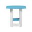 Furinno Simple Design Beistelltisch, Holz, Hellblau/Weiß, 50.8 x 50.8 x 49.78 cm