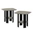 Furinno Simple Design Beistelltisch, holz, Französische Eiche grau, 50.8 x 50.8 x 49.78 cm
