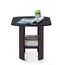 Furinno Simple Design Beistelltisch, holz, Dunkle Walnuss, 50.8 x 50.8 x 49.78 cm