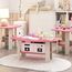 Furinno Simple Design Beistelltisch, Holz, Rosa/Weiß, 50.8 x 50.8 x 49.78 cm