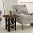 Furinno Simple Design Beistelltisch, holz, Columbia Walnut/Schwarz, 50.8 x 50.8 x 49.78 cm