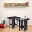 Furinno Simple Design Beistelltisch, Holz, Dunkle Walnuss, 50.8 x 50.8 x 49.78 cm