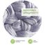 heimtexland ® Fadengardine Fadenvorhang Ösen Fadenstore Vorhang Raumteiler Insektenschutz Perlenvorhang Gardine Typ123 160x148 Silber