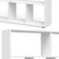 Vicco Raumteiler Pilar, Weiß, 131.6 x 143 cm, zur flexiblen Raumaufteilung und Aufbewahrung von Büchern