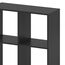 Vicco Raumteiler Tetra, Schwarz, 72.6 x 72 cm, zur Aufbewahrung und Präsentation von Büchern oder Dekoboxen