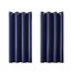MRTREES Vorhang Blickdicht Gardinen Thermovorhang mit Ösen Verdunklungsvorhang Ösenschal Vorhänge Modern 137×117cm(H×B) Dunkelblau 2er Set für Hotels Büros Wohnzimmer Schlafzimmer Kinderzimmer