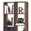 Vicco Raumteiler Scutum, Antikholz, 143 x 72 cm, zur Nutzung als Raumteiler oder offenes Bücherregal