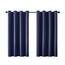 MRTREES Vorhang Blickdicht Gardinen Thermovorhang mit Ösen Verdunklungsvorhang Ösenschal Vorhänge Modern 167x117cm(H×B) Dunkelblau 2er Set für Hotels Büros Wohnzimmer Schlafzimmer Kinderzimmer