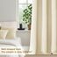 MRTREES Vorhang Blickdicht Gardinen Thermovorhang mit Ösen Verdunklungsvorhang Ösenschal Vorhänge Kurz Modern 122×140cm(H×B) Beige Creme 2er Set für Büros Wohnzimmer Schlafzimmer Kinderzimmer