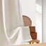 MRTREES Gardinen Wohnzimmer mit Ösen Halbtransparent, Vorhänge Schlafzimmer Blickdicht Kälteschutz Gardinen Verdunkelnd für Kinderzimmer Küche, Hellbeige, 1 Stück