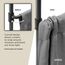 Umbra Anywhere Rod Ausziehbare Vorhangstange und Raumteiler, mobile Teleskop- und Klemmvorhangstange, Montage ohne Bohren und Schrauben, D25mm, 91-168 cm, Matt Schwarz