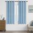 MRTREES Blaue Verdunkelungsvorhänge 137 cm lang, kurze Thermo-Schlafzimmer-Vorhänge mit Ösen, extra breit für Fensterbehandlungen, 2 Paneele 228 x 137 cm (90 x 54 Zoll), Himmelblau