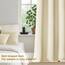 MRTREES Vorhang Blickdicht Gardinen Thermovorhang mit Ösen Verdunklungsvorhang Ösenschal Vorhänge Kurz Modern 160×140cm(H×B) Beige Creme 2er Set für Hotels Wohnzimmer Schlafzimmer Kinderzimmer
