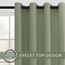 MRTREES Thermovorhang Kälteschutz Vorhang Blickdicht mit Ösen Grün 2er Set H 215 x B 140 cm, Gardinenschals Abdunkelnde Vorhänge für Tür Wohnzimmer Schlafzimmer Kinderzimmer, Blackout Curtains