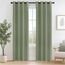 MRTREES Thermovorhang Kälteschutz Vorhang Blickdicht mit Ösen Grün 2er Set H 215 x B 140 cm, Gardinenschals Abdunkelnde Vorhänge für Tür Wohnzimmer Schlafzimmer Kinderzimmer, Blackout Curtains