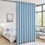 MRTREES Blau Verdunkelungsvorhang Schlafzimmer Vorhang Single Thermo Türvorhang mit Öse für Wohnzimmer 1 Panel 300x240cm 118x95 Zoll Himmelblau