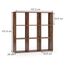 Vicco Raumteiler Nove, Antikholz, 104 x 108 cm, zur flexiblen Raumaufteilung und Aufbewahrung nutzbar