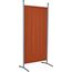 ANGERER Stellwand 178 x 82 cm, Sicht- & Sonnenschutz, Raumtrenner, Innen & Outdoor Büro Balkon/Terrasse, Schlafzimmer, Garten, Made in Germany, waschbare Bezüge, Polyacryl Terracotta