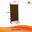 ANGERER Stellwand 178 x 82 cm, Sicht- & Sonnenschutz, Raumtrenner, Innen & Outdoor Büro Balkon/Terrasse, Schlafzimmer, Garten, Made in Germany, waschbare Bezüge, Polyacryl braun