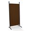 ANGERER Stellwand 178 x 82 cm, Sicht- & Sonnenschutz, Raumtrenner, Innen & Outdoor Büro Balkon/Terrasse, Schlafzimmer, Garten, Made in Germany, waschbare Bezüge, Polyacryl braun