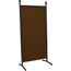 ANGERER Stellwand 178 x 82 cm, Sicht- & Sonnenschutz, Raumtrenner, Innen & Outdoor Büro Balkon/Terrasse, Schlafzimmer, Garten, Made in Germany, waschbare Bezüge, Polyacryl braun