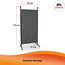 ANGERER Stellwand 178 x 82 cm, Sicht- & Sonnenschutz, Raumtrenner, Innen & Outdoor Büro Balkon/Terrasse, Schlafzimmer, Garten, Made in Germany, waschbare Bezüge, Polyacryl dunkelgrau