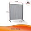 ANGERER Stellwand 178 x 178 cm, Sicht- & Sonnenschutz, Raumtrenner, Innen & Outdoor Büro Balkon/Terrasse, Schlafzimmer, Garten, Made in Germany, waschbare Bezüge, Polyacryl gelb