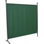 ANGERER Stellwand 178 x 178 cm, Sicht- & Sonnenschutz, Raumtrenner, Innen & Outdoor Büro Balkon/Terrasse, Schlafzimmer, Garten, Made in Germany, waschbare Bezüge, Polyacryl grün