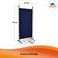 ANGERER Stellwand 178 x 82 cm, Sicht- & Sonnenschutz, Raumtrenner, Innen & Outdoor Büro Balkon/Terrasse, Schlafzimmer, Garten, Made in Germany, waschbare Bezüge, Polyacryl blau