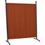 ANGERER Stellwand 178 x 178 cm, Sicht- & Sonnenschutz, Raumtrenner, Innen & Outdoor Büro Balkon/Terrasse, Schlafzimmer, Garten, Made in Germany, waschbare Bezüge, Polyacryl Terracotta