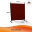 ANGERER Stellwand 178 x 178 cm, Sicht- & Sonnenschutz, Raumtrenner, Innen & Outdoor Büro Balkon/Terrasse, Schlafzimmer, Garten, Made in Germany, waschbare Bezüge, Polyacryl Bordeaux