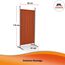 ANGERER Stellwand 178 x 82 cm, Sicht- & Sonnenschutz, Raumtrenner, Innen & Outdoor Büro Balkon/Terrasse, Schlafzimmer, Garten, Made in Germany, waschbare Bezüge, Polyacryl Terracotta