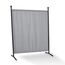ANGERER Stellwand 178 x 178 cm, Sicht- & Sonnenschutz, Raumtrenner, Innen & Outdoor Büro Balkon/Terrasse, Schlafzimmer, Garten, Made in Germany, waschbare Bezüge, Polyacryl hellgrau