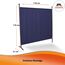 ANGERER Stellwand 178 x 178 cm, Sicht- & Sonnenschutz, Raumtrenner, Innen & Outdoor Büro Balkon/Terrasse, Schlafzimmer, Garten, Made in Germany, waschbare Bezüge, Polyacryl blau