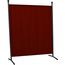 ANGERER Stellwand 178 x 178 cm, Sicht- & Sonnenschutz, Raumtrenner, Innen & Outdoor Büro Balkon/Terrasse, Schlafzimmer, Garten, Made in Germany, waschbare Bezüge, Polyacryl Bordeaux