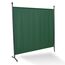ANGERER Stellwand 178 x 178 cm, Sicht- & Sonnenschutz, Raumtrenner, Innen & Outdoor Büro Balkon/Terrasse, Schlafzimmer, Garten, Made in Germany, waschbare Bezüge, Polyacryl grün