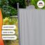 ANGERER Stellwand 178 x 82 cm, Sicht- & Sonnenschutz, Raumtrenner, Innen & Outdoor Büro Balkon/Terrasse, Schlafzimmer, Garten, Made in Germany, waschbare Bezüge, Polyacryl Elfenbein